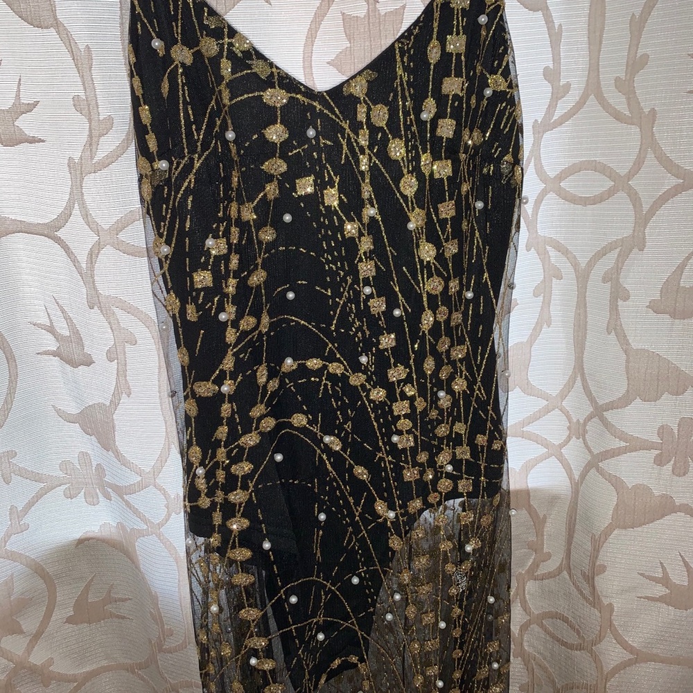 See-through mesh dress
